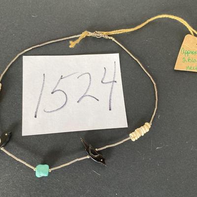 1970s Black Bird Choker