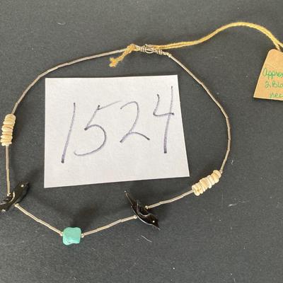 1970s Black Bird Choker