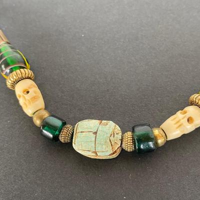 Vintage Scarab Necklace