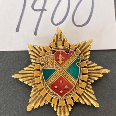 Vintage 8 Point Star Brooch