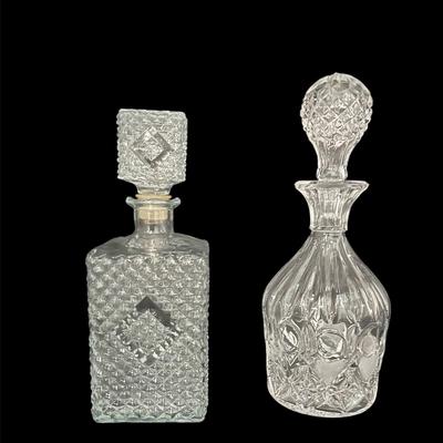 Two Glass Decanters