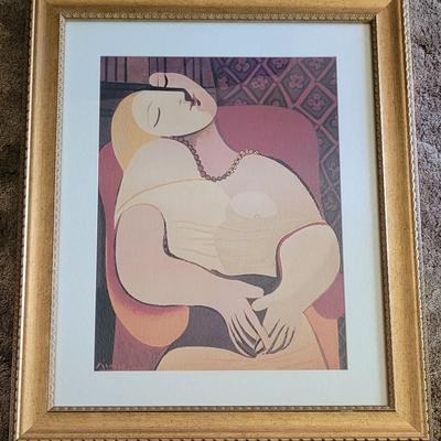 #47: Framed Picasso Print