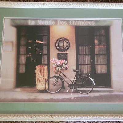 #48: Framed Bakery & Bike Print