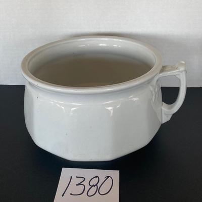 Vintage Ironstone China Chamber Pot