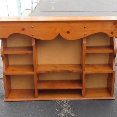 Lot 431:  Older Wood Wall or Table Top Shelf