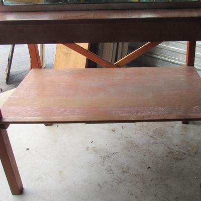Lot 432:  Heavy Duty Wood Table (Was Made For the Aquarium in Another Lot)
