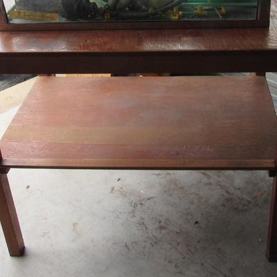 Lot 432:  Heavy Duty Wood Table (Was Made For the Aquarium in Another Lot)