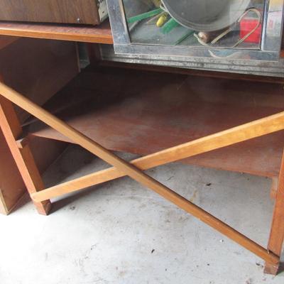 Lot 432:  Heavy Duty Wood Table (Was Made For the Aquarium in Another Lot)