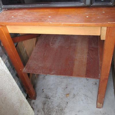 Lot 432:  Heavy Duty Wood Table (Was Made For the Aquarium in Another Lot)
