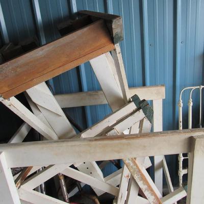 Lot 433:  Set of Home Made "Weights" With Sturdy Frames