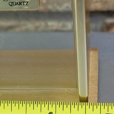 #62: Sunbeam Quartz See Through Shelf Clock with Caliber Showing