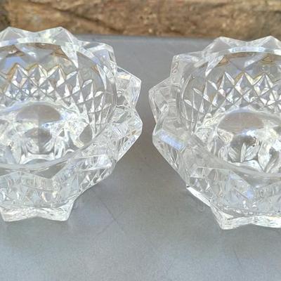 #68: Cut Glass Candleholders