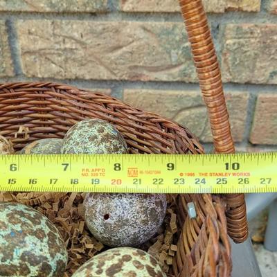 #74: Spotted Eggs in a Basket and Bunny Deco