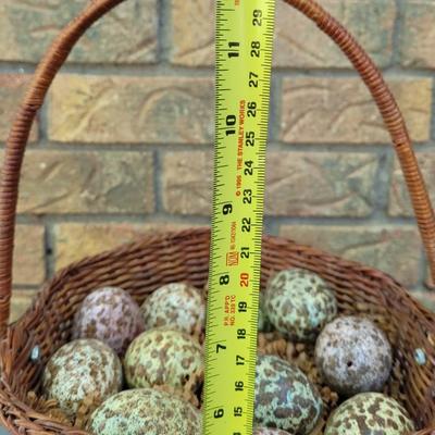 #74: Spotted Eggs in a Basket and Bunny Deco
