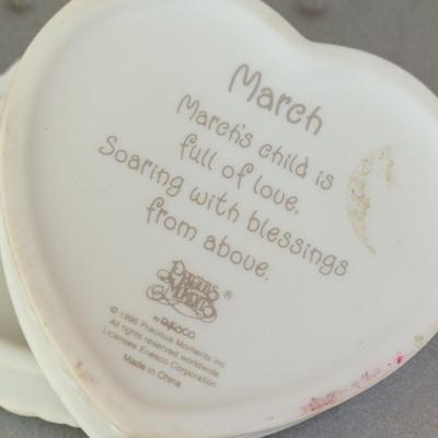 #80: Precious Moments "March" Jewelry Box