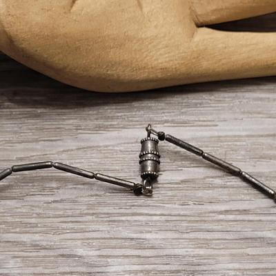 #85: Sterling Native American Necklace & Earrings