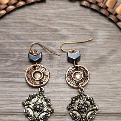 #93: Copper Necklace, Earrings. And Rings