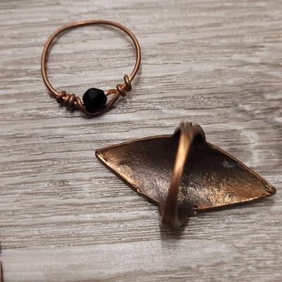 #93: Copper Necklace, Earrings. And Rings