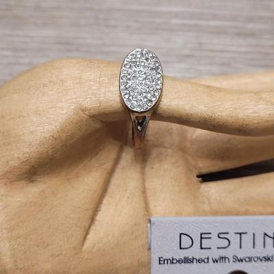 #95: Paved Crystal Ring, Necklaces, and Earrings