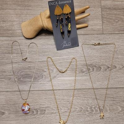 #96: (3) Necklaces and Artist Made Earrings