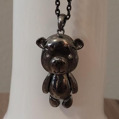 #98: Movable Bear Necklace and (2) Pairs of Earrings