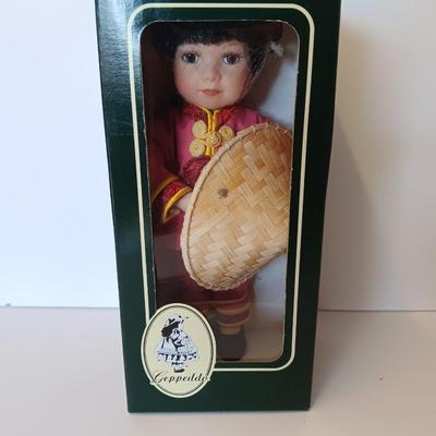 Geppeddo Cuddle Kids Doll Chinese Oriental doll with hat unopened collectible