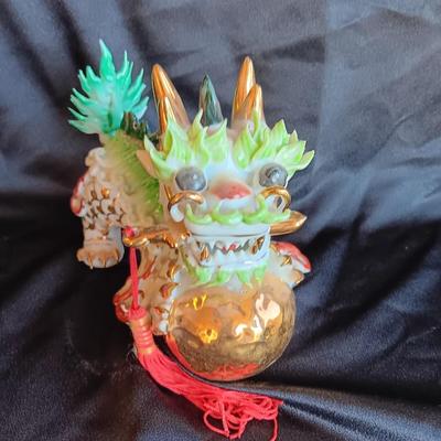 Amazing Vintage porcelain Chinese Fu Dog-Foo Lion Imperial Temple Guardian