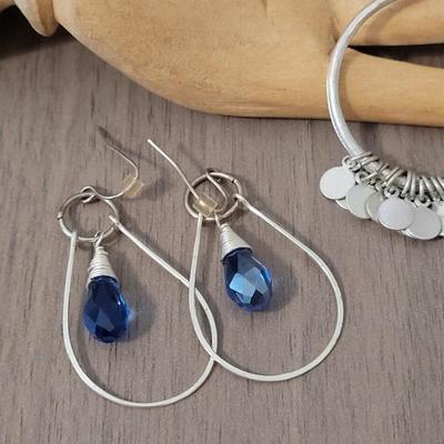 #101: Leaf Necklace and (3) Pairs of Earrings