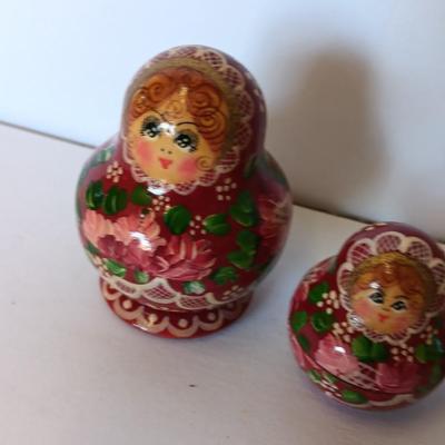 Miniature Hand painted Matreshki dolls nesting dolls set of 5