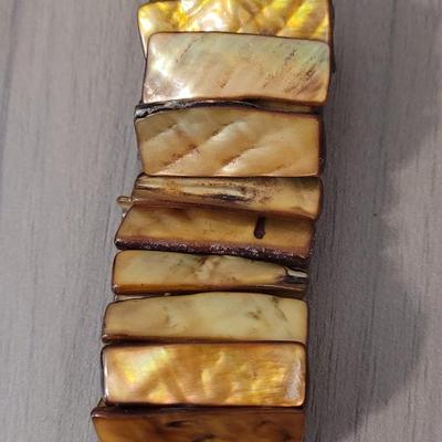 #113: Beaded, Clamp Cuff, Bangle Bracelets and Citrine Colored Stone Ring