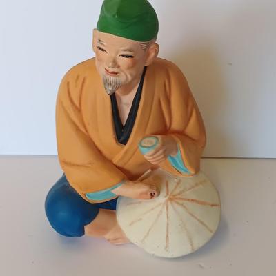 Vintage Hand painted Japanese Haskata Minasu dolls marked Figure