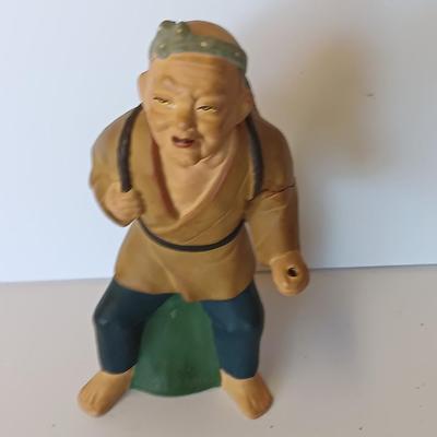 Vintage ceramic hand painted Japan doll figure