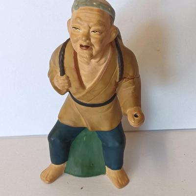 Vintage ceramic hand painted Japan doll figure