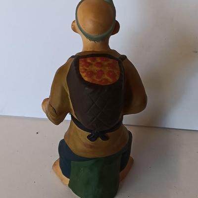 Vintage ceramic hand painted Japan doll figure