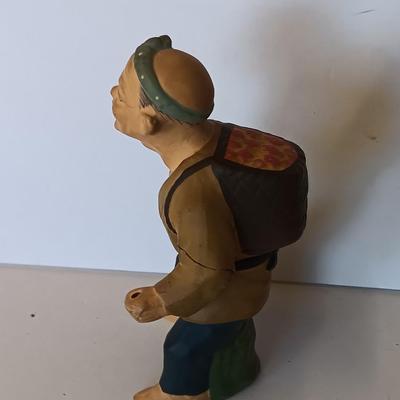 Vintage ceramic hand painted Japan doll figure
