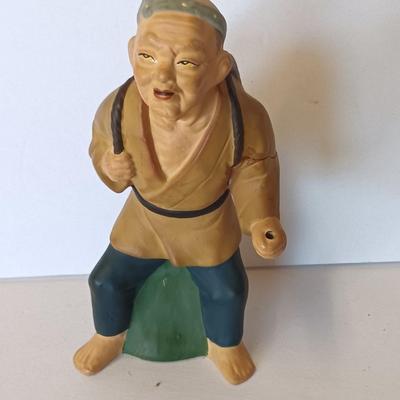 Vintage ceramic hand painted Japan doll figure