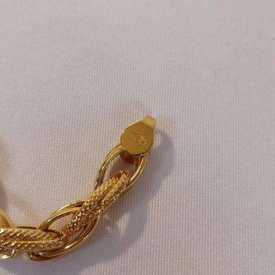 18k Gold Rope Chain Necklaces and Bracelet (B4-BBL)