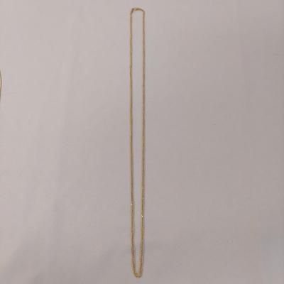 18k Gold Rope Chain Necklaces and Bracelet (B4-BBL)