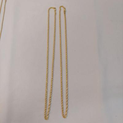 18k Gold Rope Chain Necklaces and Bracelet (B4-BBL)