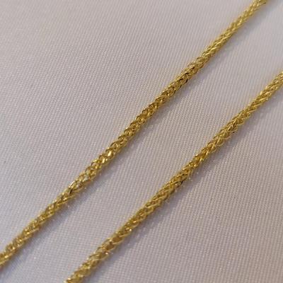18k Gold Rope Chain Necklaces and Bracelet (B4-BBL)