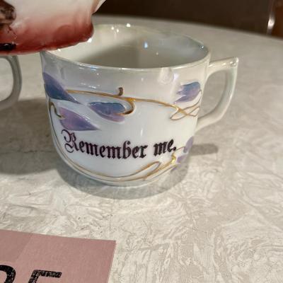 Remember me & elk tea cups