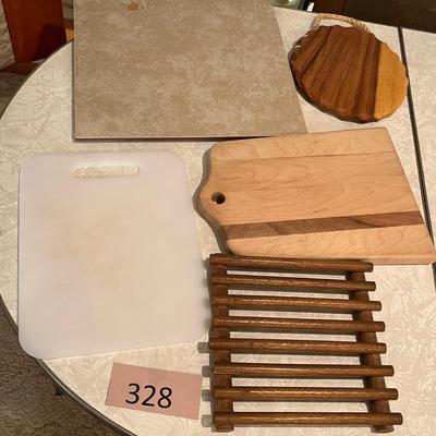 Lot of cutting boards