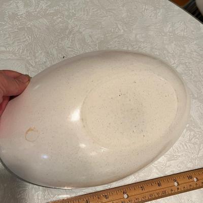60s California pottery Russell Wright style bowl