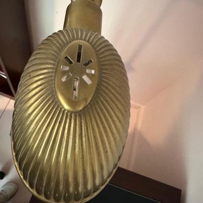 Brass Finished Floor Lamp with Swivel Arm & Shade (O-KL)