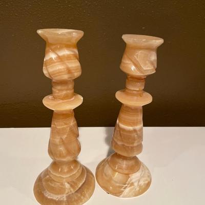 Marble candle sticks