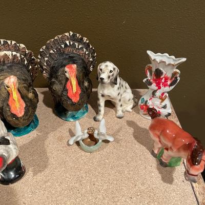 Vintage animal figurines