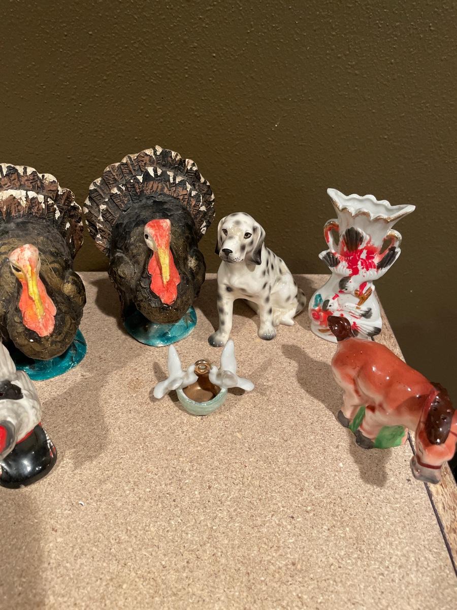 Vintage animal figurines