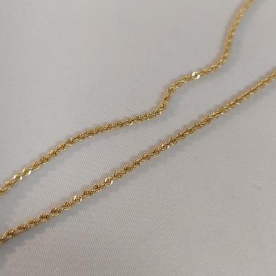 14k Gold Rope Chain Necklaces and Bracelets (B4-BBL)