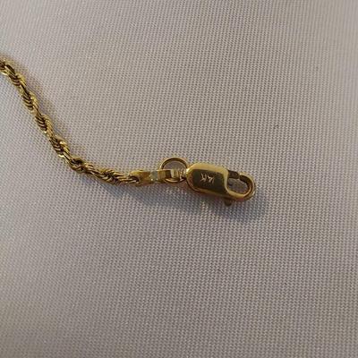14k Gold Rope Chain Necklaces and Bracelets (B4-BBL)