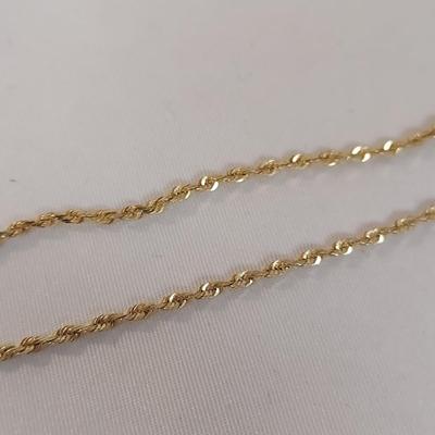14k Gold Rope Chain Necklaces and Bracelets (B4-BBL)